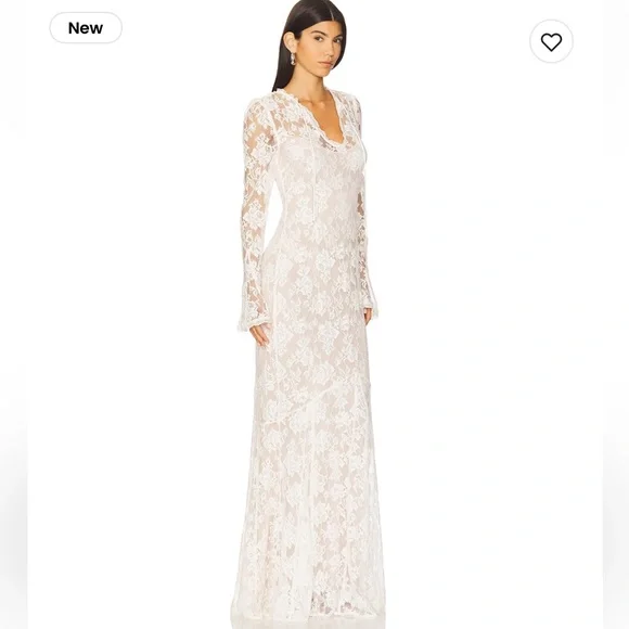 Stone Cold Fox x REVOLVE Grace Gown in Ivory As Seen On Nara Smith - Picture 3 of 9